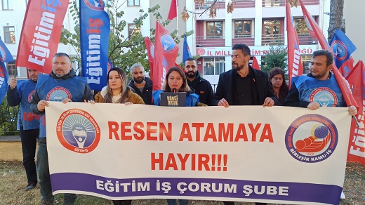 Eğitim-İş'ten zorunlu atamalara tepki